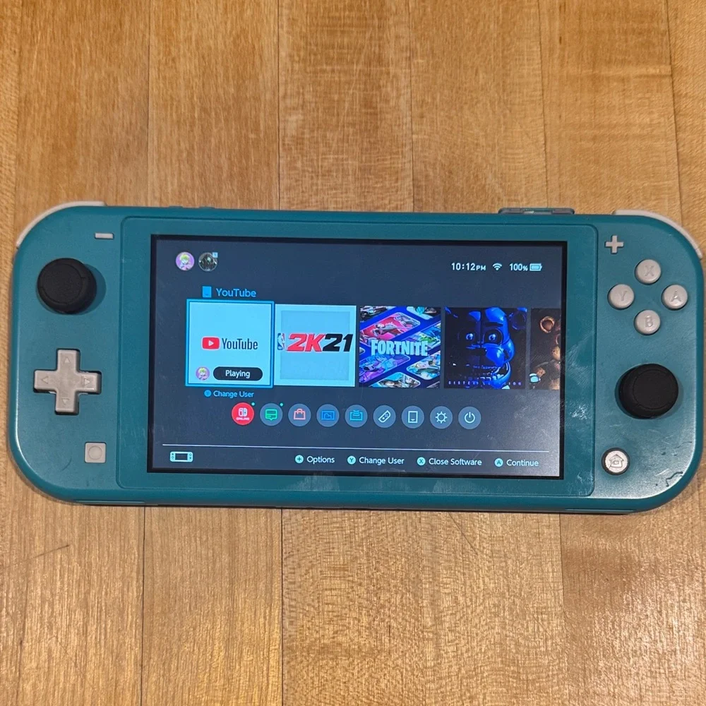 Nintendo Handheld Console - Teal as is